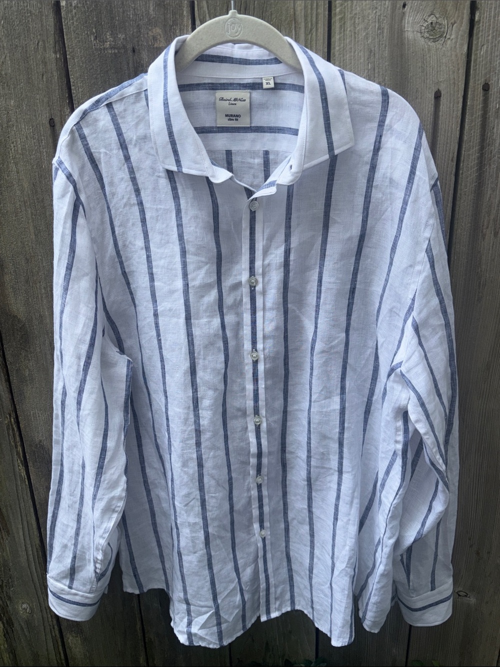 Baird‎ McNutt Linen Beach Coastal Linen Shirt Murano Button Long Sleeve Men’s XL